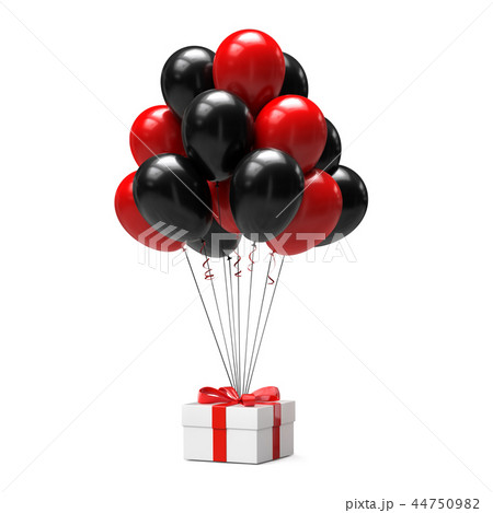 Balloons with gift box 44750982