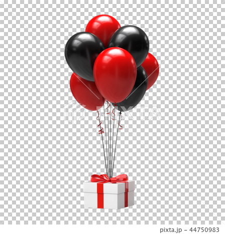 Balloons with gift box 44750983