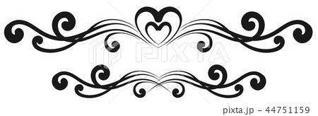Vintage decorative calligraphic element Vintage decorative calligraphic element 44751159
