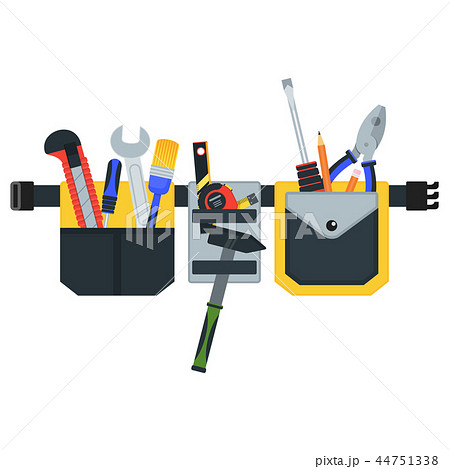 Belt with tools. Conceptual image of tools for repair 44751338