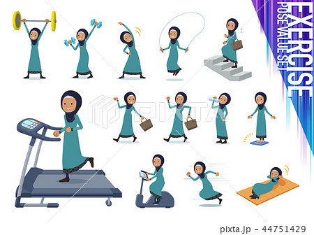 flat type Arab old women_exercise 44751429