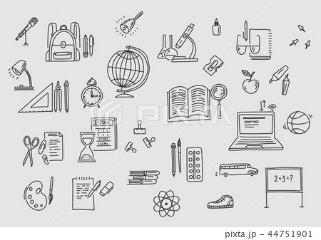 School Clipart Vector Doodle School Icons Symbols Hand Drawn Stadying Stock  Vector by ©9george 384466496