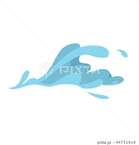 Water splashes collection blue waves wavy symbols Water splashes collection blue waves wavy symbols 44751919