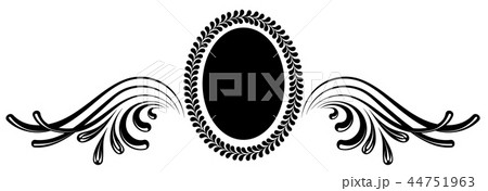Vintage decorative calligraphic border 44751963