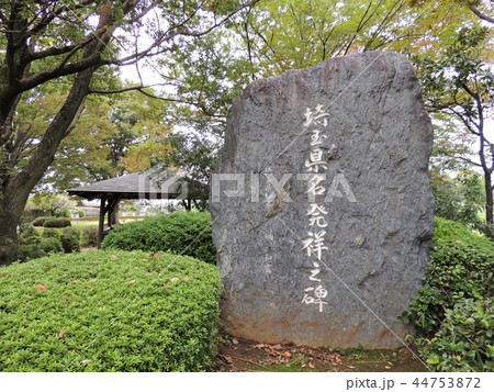 さきたま古墳公園内の埼玉県名発祥ノ碑 さきたま古墳公園内の埼玉県名発祥ノ碑 44753872