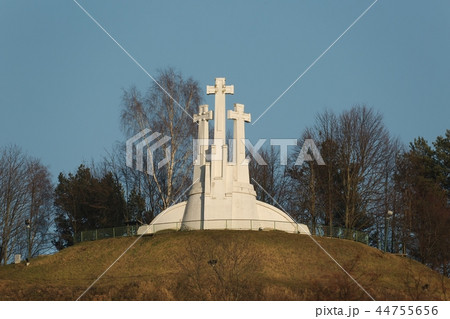 Crosses on a hill 44755656