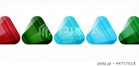 Glass triangles modern geometric composition, abstract background Glass triangles modern geometric composition, abstract background 44757018