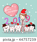 Happy new year with dentist 44757239