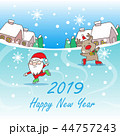 Santa Claus and reindeer 44757243