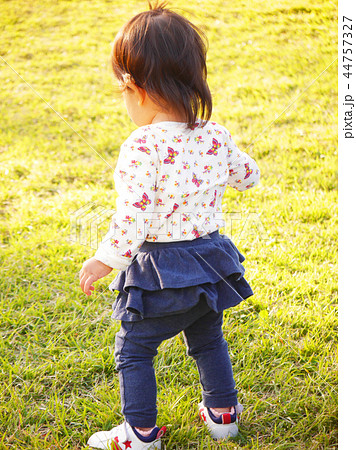 根岸　公園　お散歩　女の子 44757327