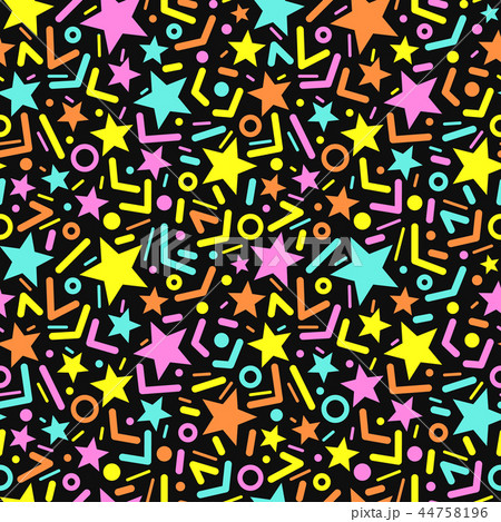Vector pattern with stars. 44758196