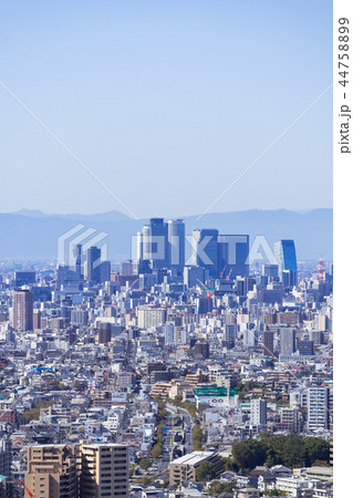 名古屋都市風景　名古屋駅方面　　俯瞰 44758899