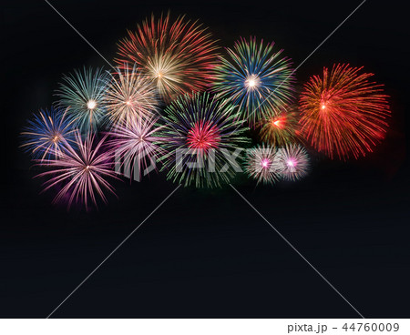 colorful fireworks at night for celebration  44760009