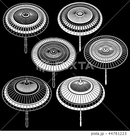 番傘のイラストのイラスト素材 44761223 Pixta
