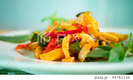 spicy stirred white mushroom and shrimp spicy stirred white mushroom and shrimp 44761230