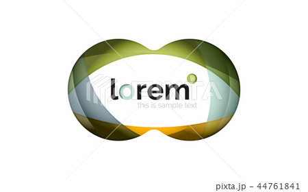 Abstract geometric logo design, overlapping shapes Abstract geometric logo design, overlapping shapes 44761841