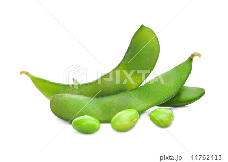 edamame green beans or soybeans isolated on white 44762413