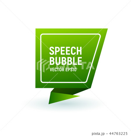 Bubble speech green. Bubble speech green. 44763225