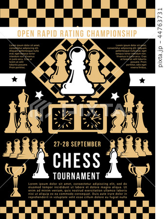 Chess game open tournament, vector 16162568 Vector Art at Vecteezy