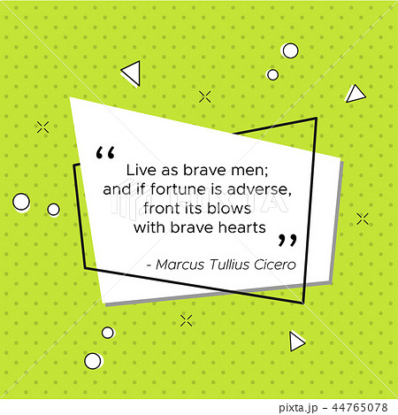 Quote of Roman lawyer Cicero for USA Veterans Day 44765078