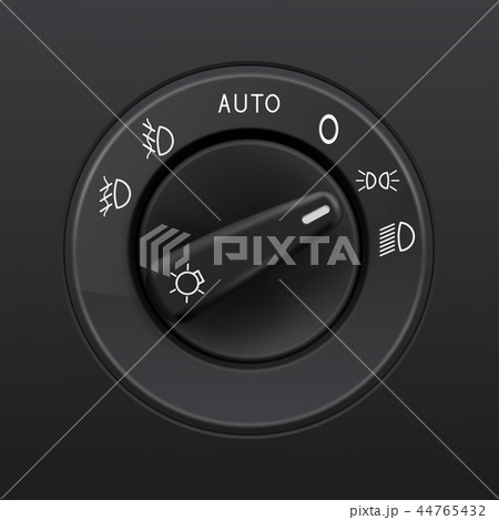 Headlights selector. Car element 44765432