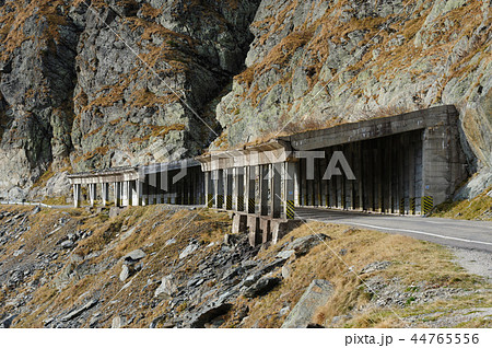 Avalanche protection at Transfagarasan road in Transylvania, Romania 44765556