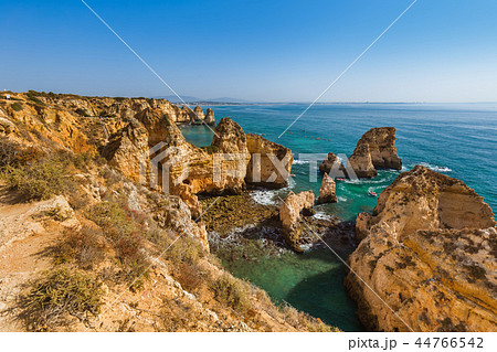 Beach near Lagos - Algarve Portugal Beach near Lagos - Algarve Portugal 44766542