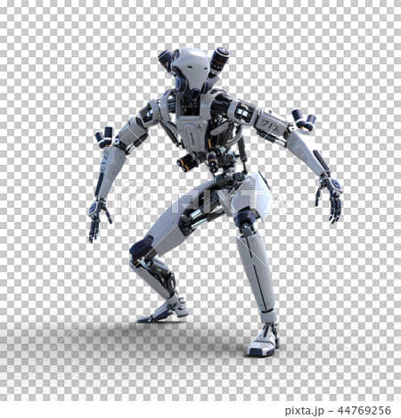 Humanoid robot perming3DCG Illustration material Humanoid robot perming3DCG Illustration material 44769256