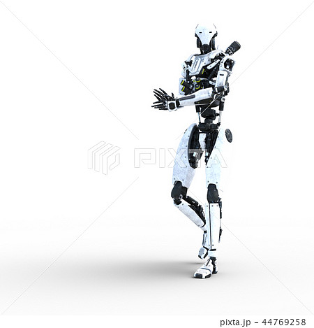 人型ロボット perming3DCGイラスト素材 人型ロボット perming3DCGイラスト素材 44769258