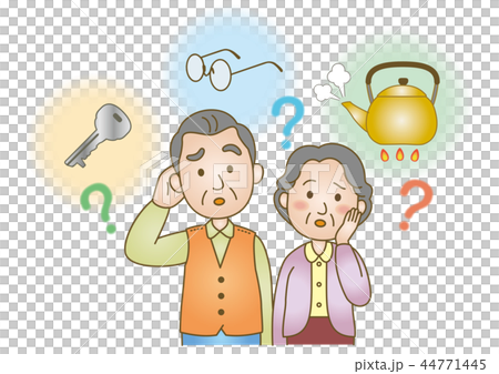 医療イラスト：認知症/高齢者夫婦 44771445
