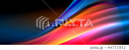 Fluid color wave line background. Trendy abstract layout template for business or technology Fluid color wave line background. Trendy abstract layout template for business or technology 44771952