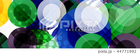 Abstract colorful geometric composition - multicolored circle background 44771992