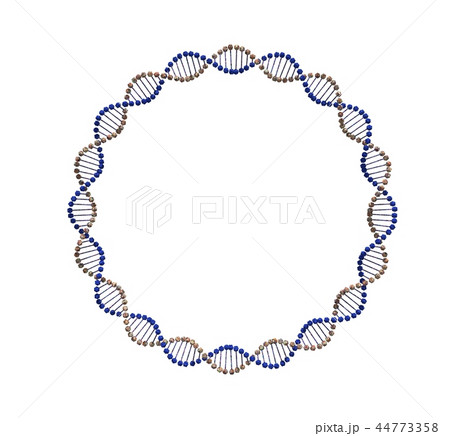 Abstract DNA spiral. Isolated on white background. Abstract DNA spiral. Isolated on white background. 44773358