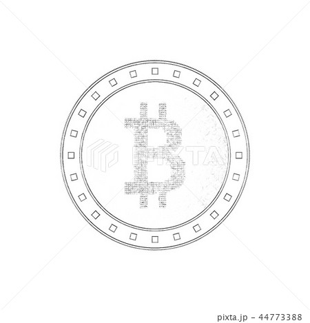 Cryptocurrency bitcoin. Isolated on white Cryptocurrency bitcoin. Isolated on white 44773388