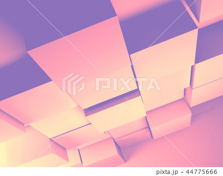Colorful extruded cubes. 3d render Colorful extruded cubes. 3d render 44775666