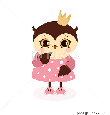 owl with crown 44776839