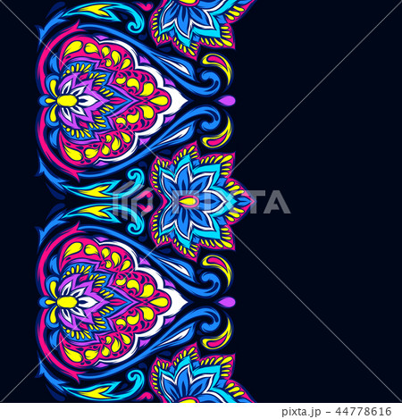 Indian ethnic seamless pattern. 44778616