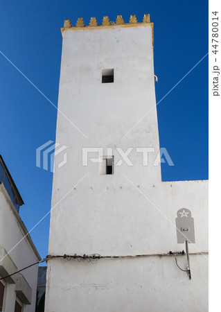 White tower and a blue sky, Rabat, Morocco White tower and a blue sky, Rabat, Morocco 44780014