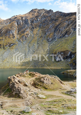The glacier lake Balea on the Transfagarasan road 44780070