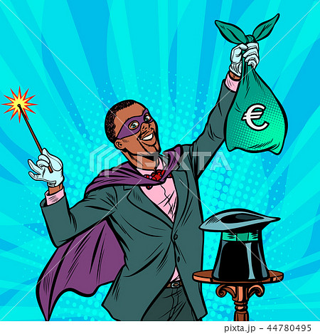 African Magician with euro money 44780495
