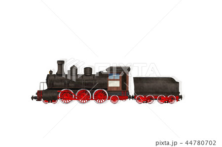 Watercolor steam train 44780702