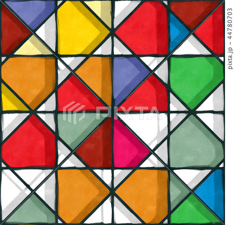 Watercolor stained glass 44780703