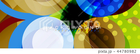 Overlapping circles design background 44780982