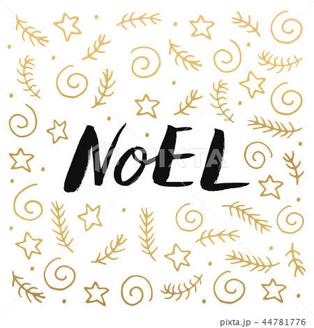 Noel hand lettering 44781776