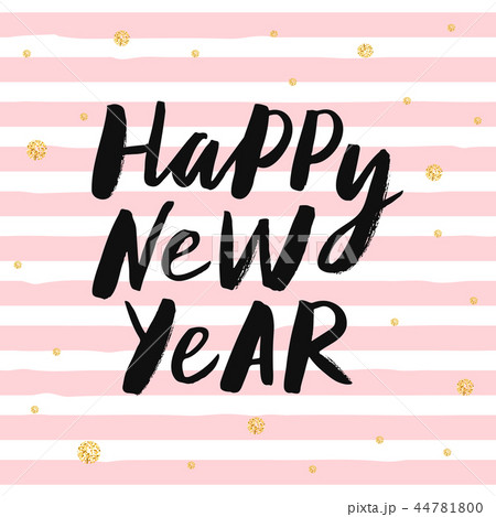 Happy New Year lettering 44781800