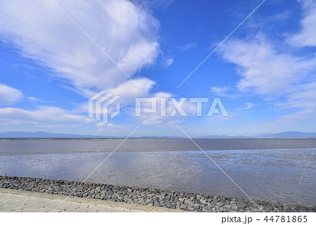 柳川市　風景　有明海 44781865