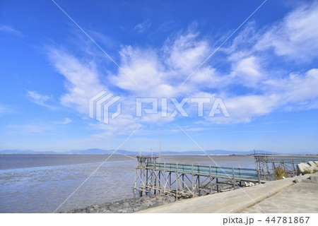 柳川市　風景　有明海 44781867