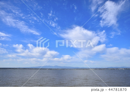 柳川市　風景　有明海 44781870