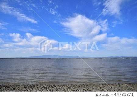 柳川市　風景　有明海 44781871