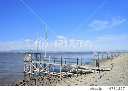 柳川市　風景　有明海 44781897